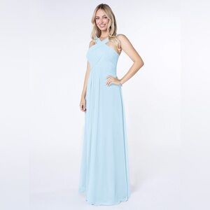 Azazie Bridesmaid Dress: Kaleigh Dress in sky blue